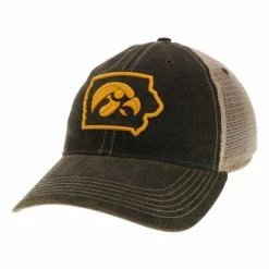 Promo ✔️ College Hats & Caps Legacy Athletic Iowa Hawkeyes State Out Hat 🧨