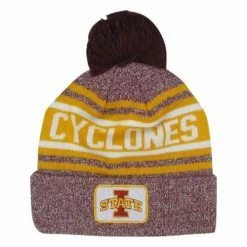 Deals 🎉 College Hats & Caps Legacy Athletic Iowa State Cyclones K Tail Pom Beanie 🔔